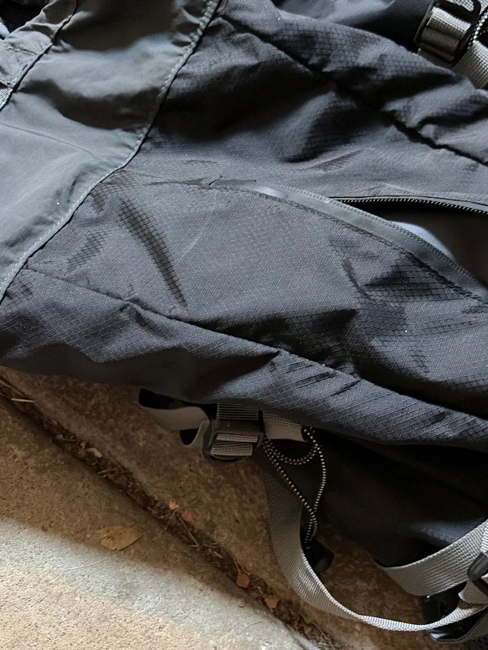 Black Outdoor Hiking Backpack with Multiple Straps